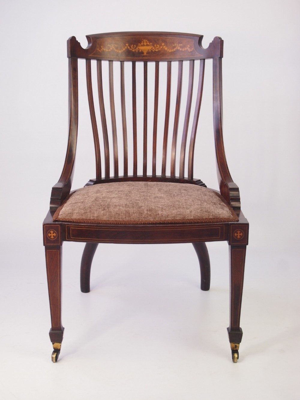 Victorian Mahogany Tub Dressing Table Chair