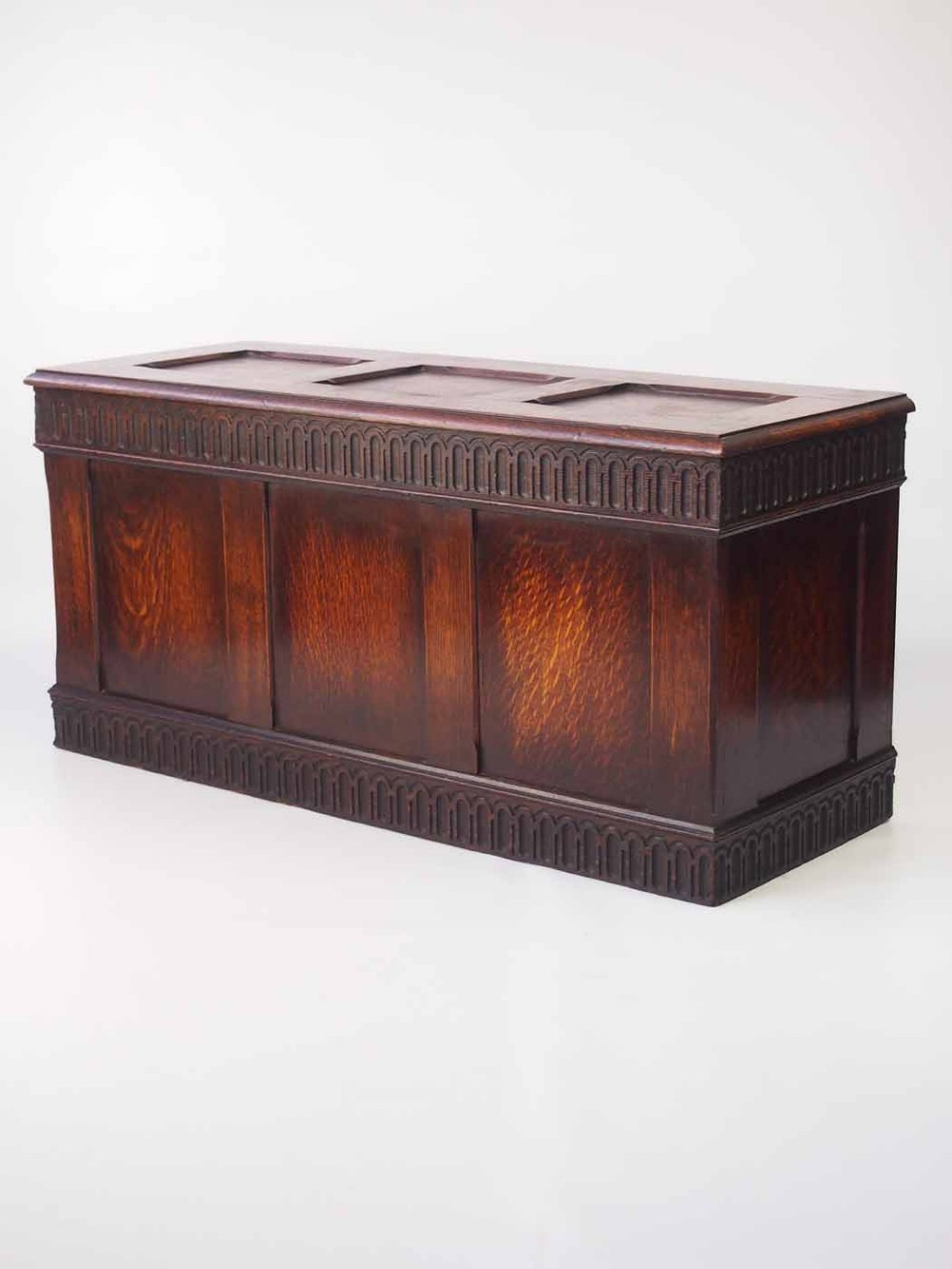 Panelled Oak Blanket Chest or Coffer