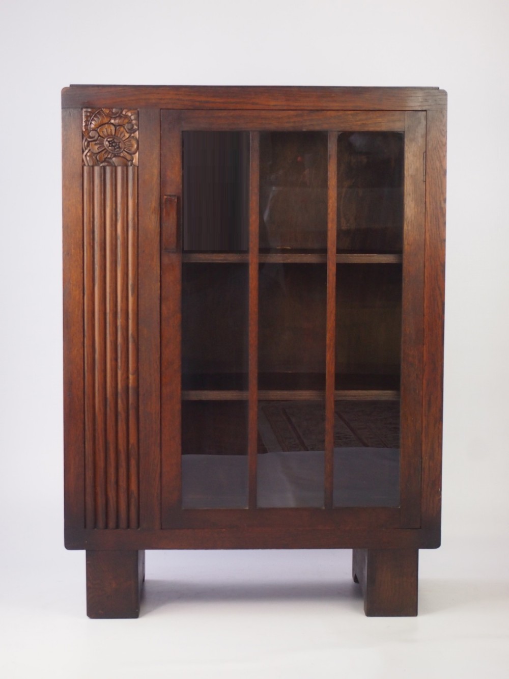 Small Art Deco Oak Bookcase