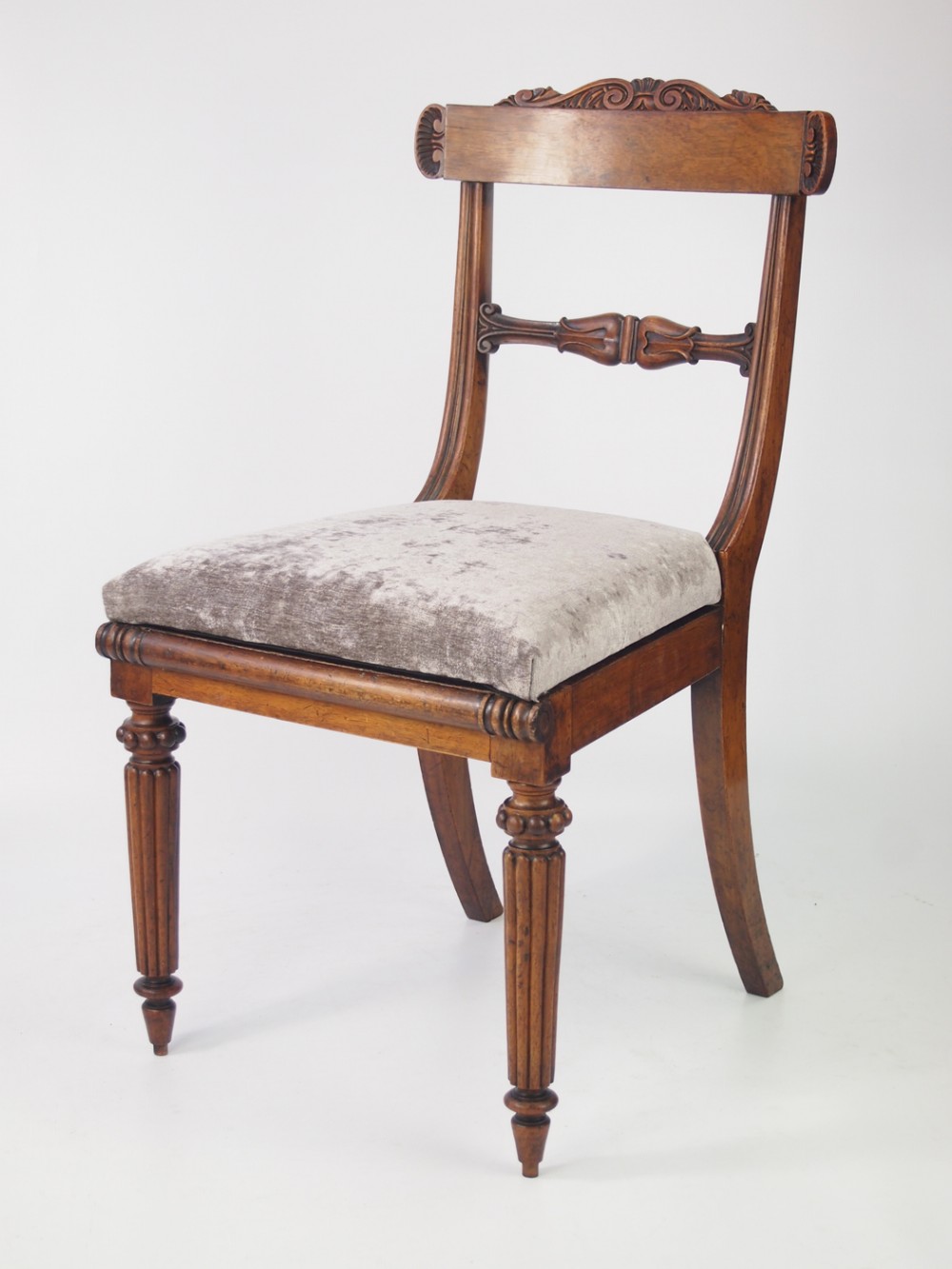 William IV Rosewood Desk Chair Late Regency