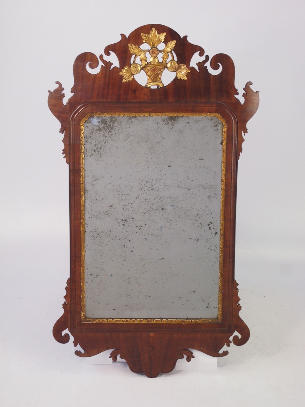 Georgian Mahogany Fretwork Chippendale Mirror