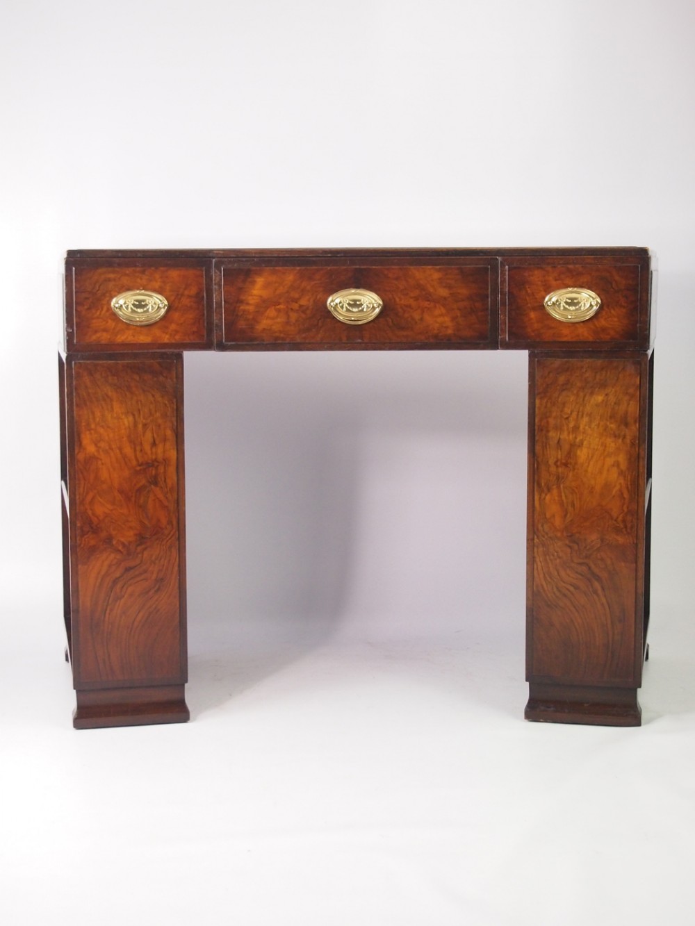 Small Art Deco Walnut Desk