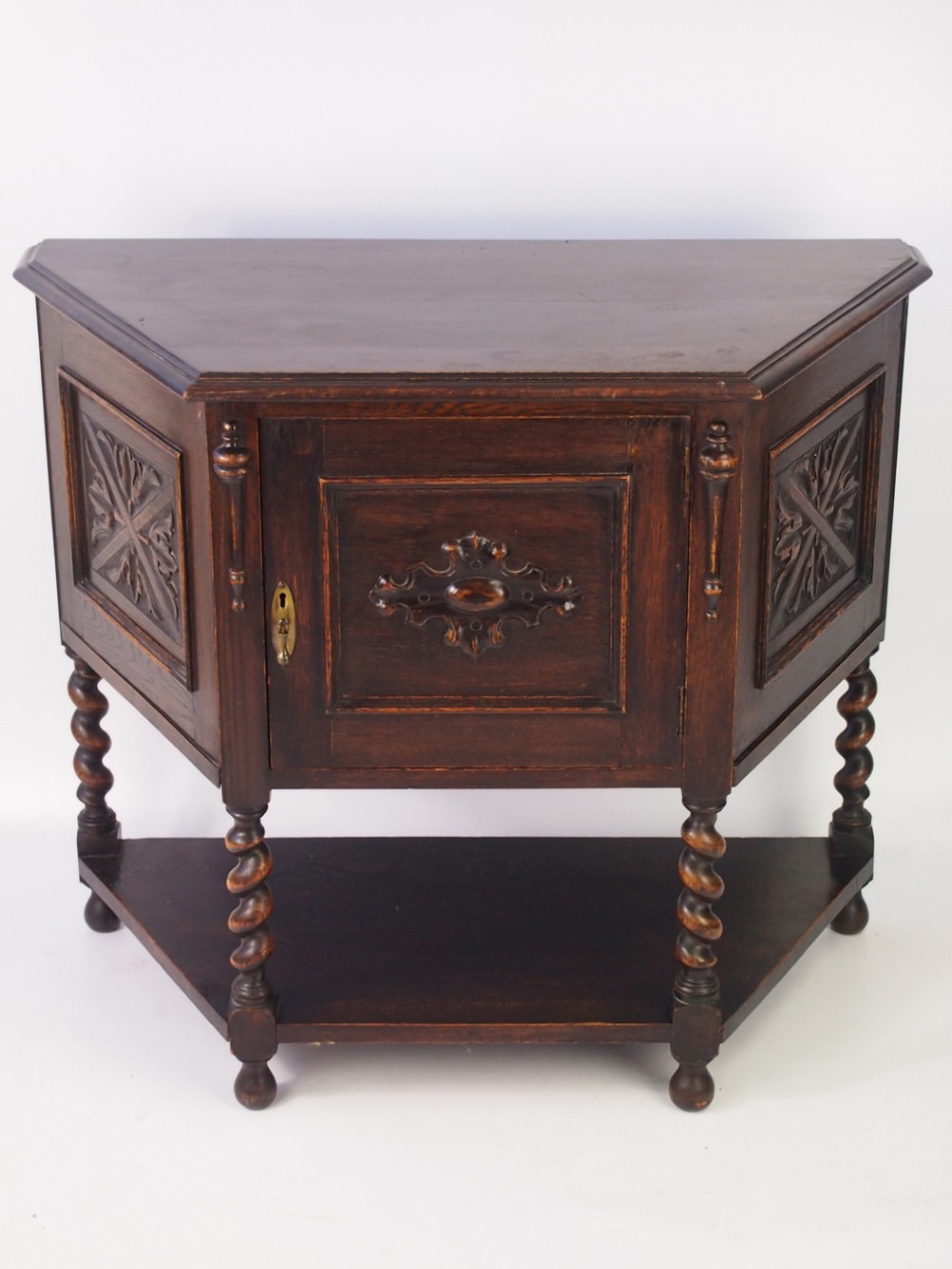 Oak Credence Hall Cupboard