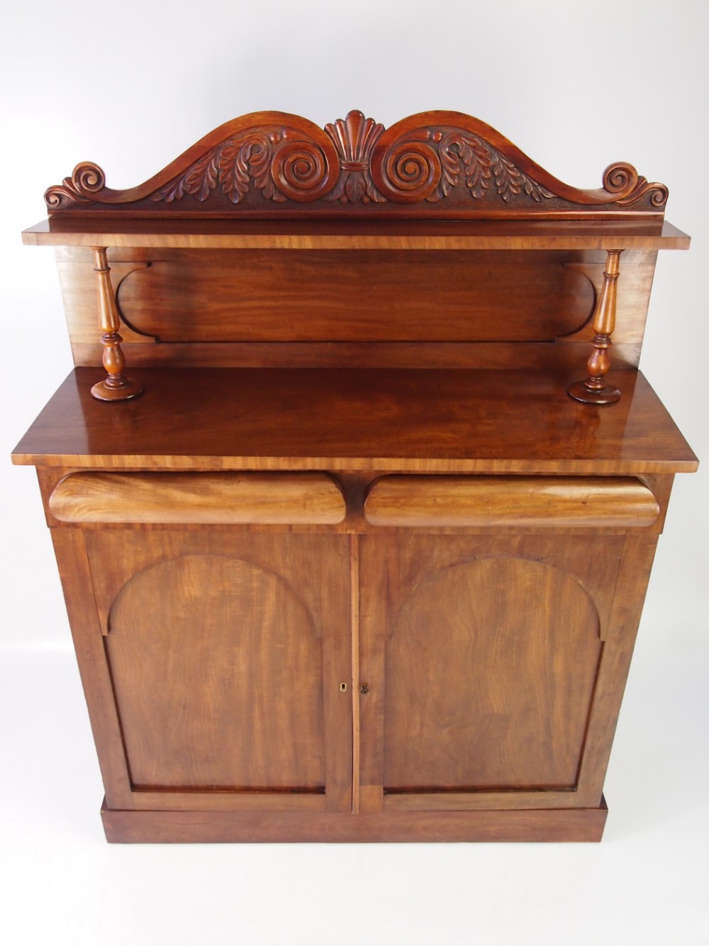 Slim Victorian Mahogany Chiffonier