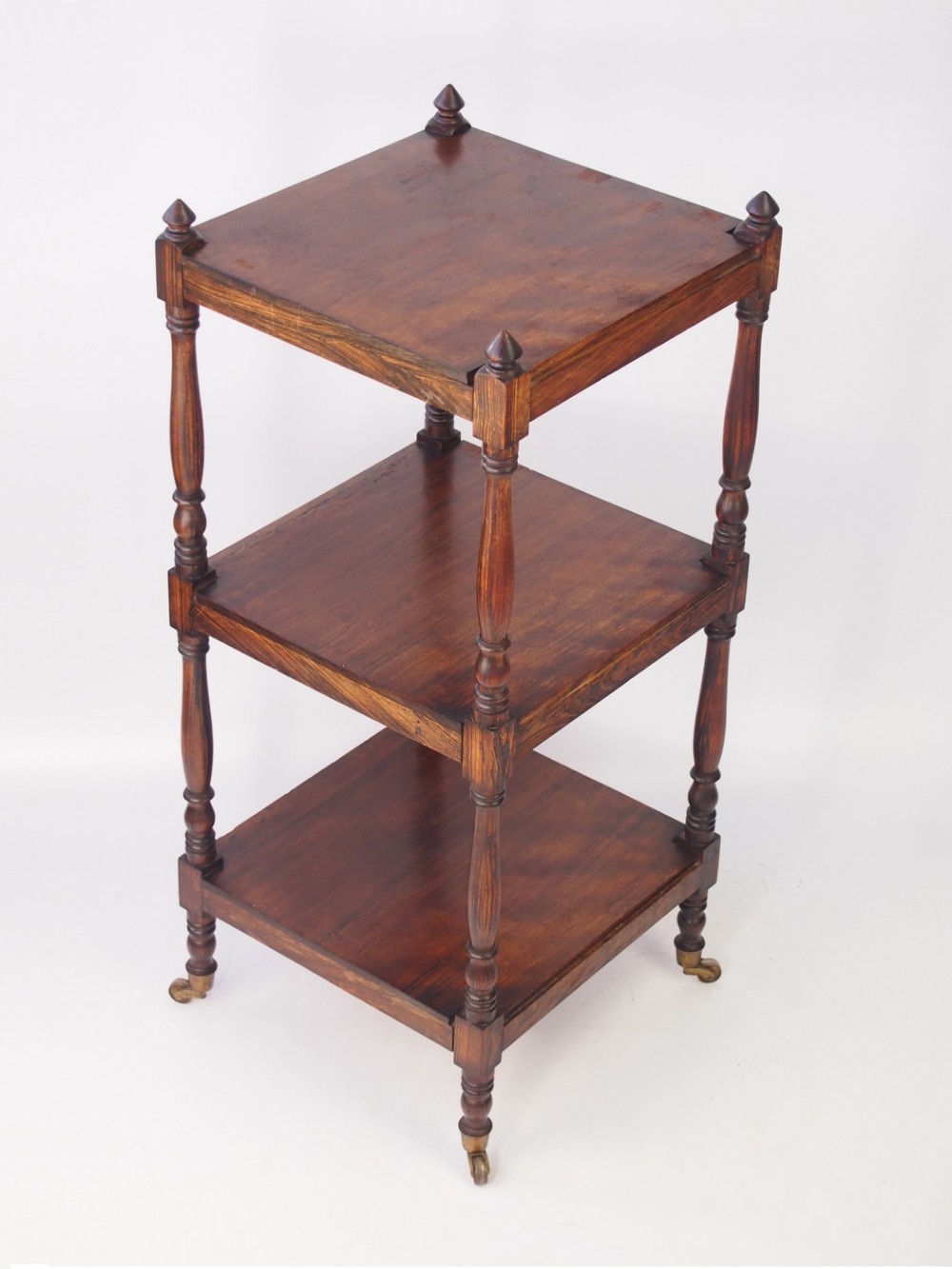 Victorian Faux Rosewood 3 Tier Whatnot