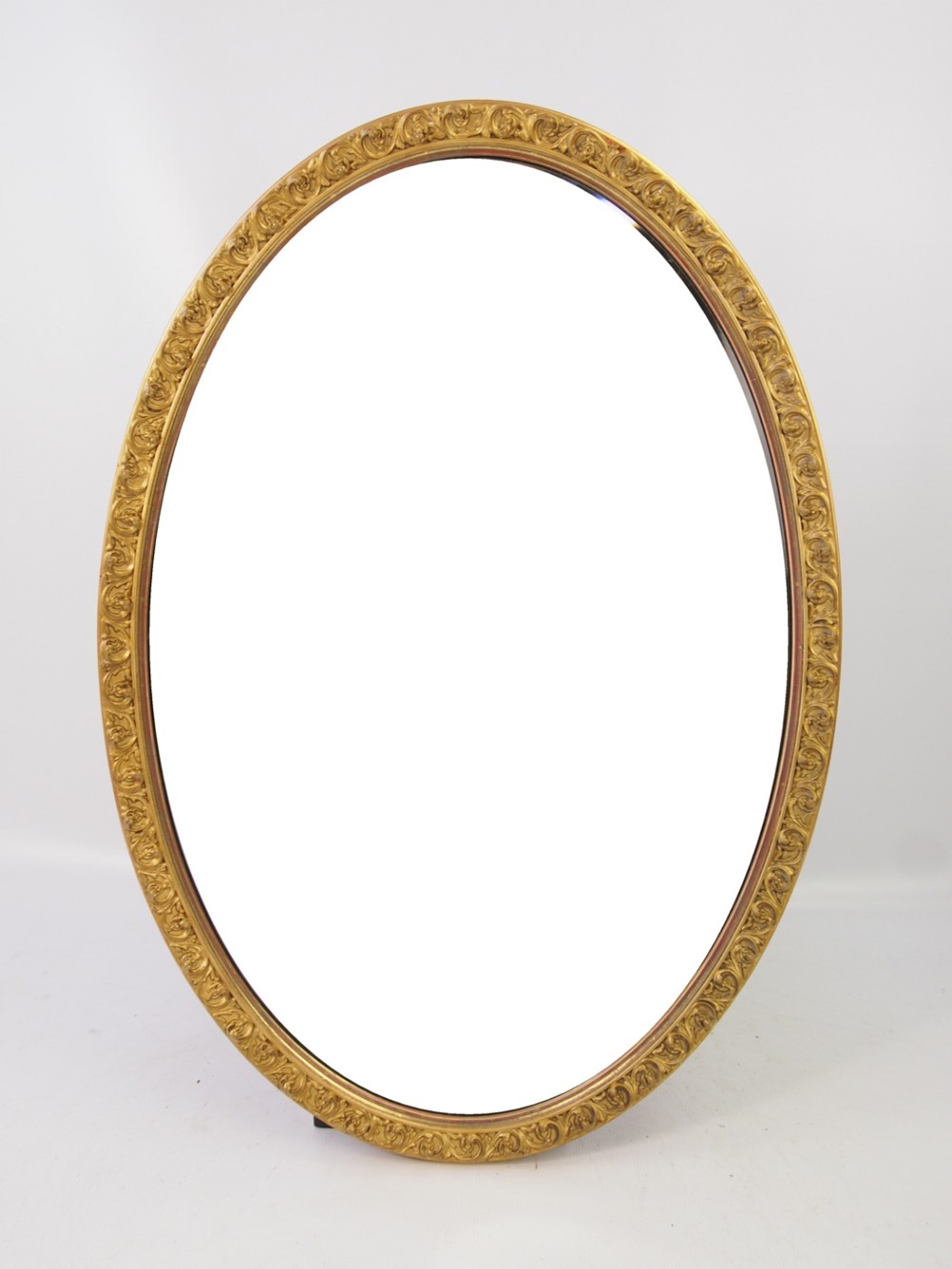 Edwardian Oval Gilt Framed Mirror