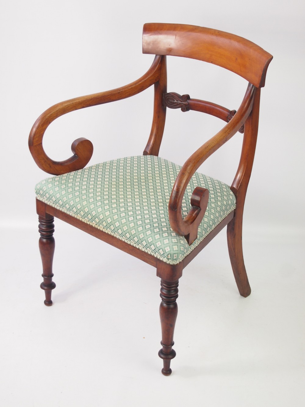 Victorian Mahogany Desk Chair 