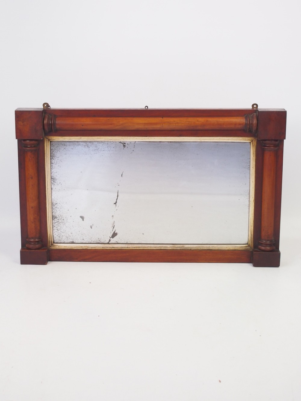 Small Regency Mahogany Overmantle Mirror 