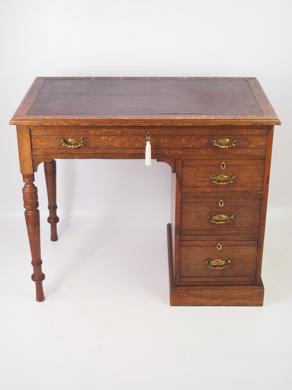 Small Antique Edwardian Oak Desk