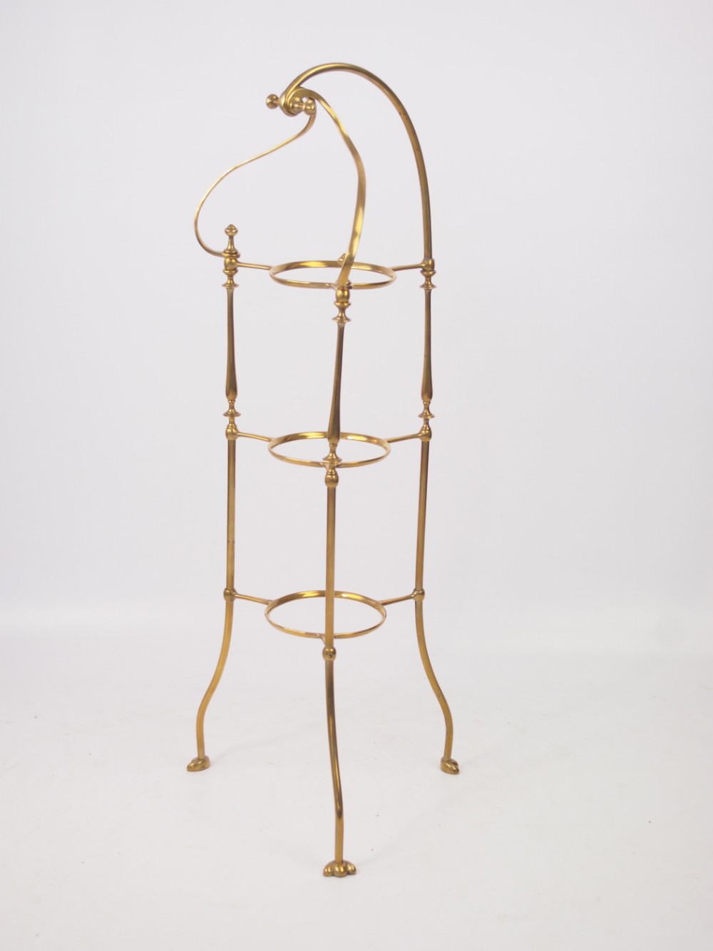 Art Nouveau Brass Cake Stand by William Tonks & Sons