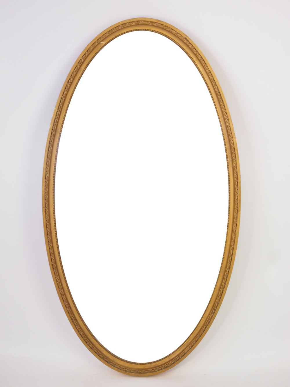 Large Oval Gilt Framed Mirror