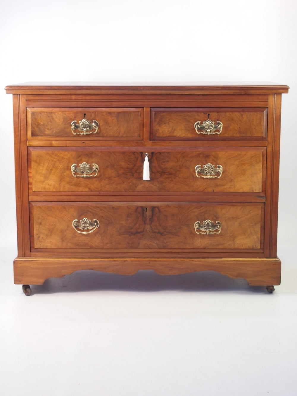 Edwardian Burr Walnut Chest of Drawers