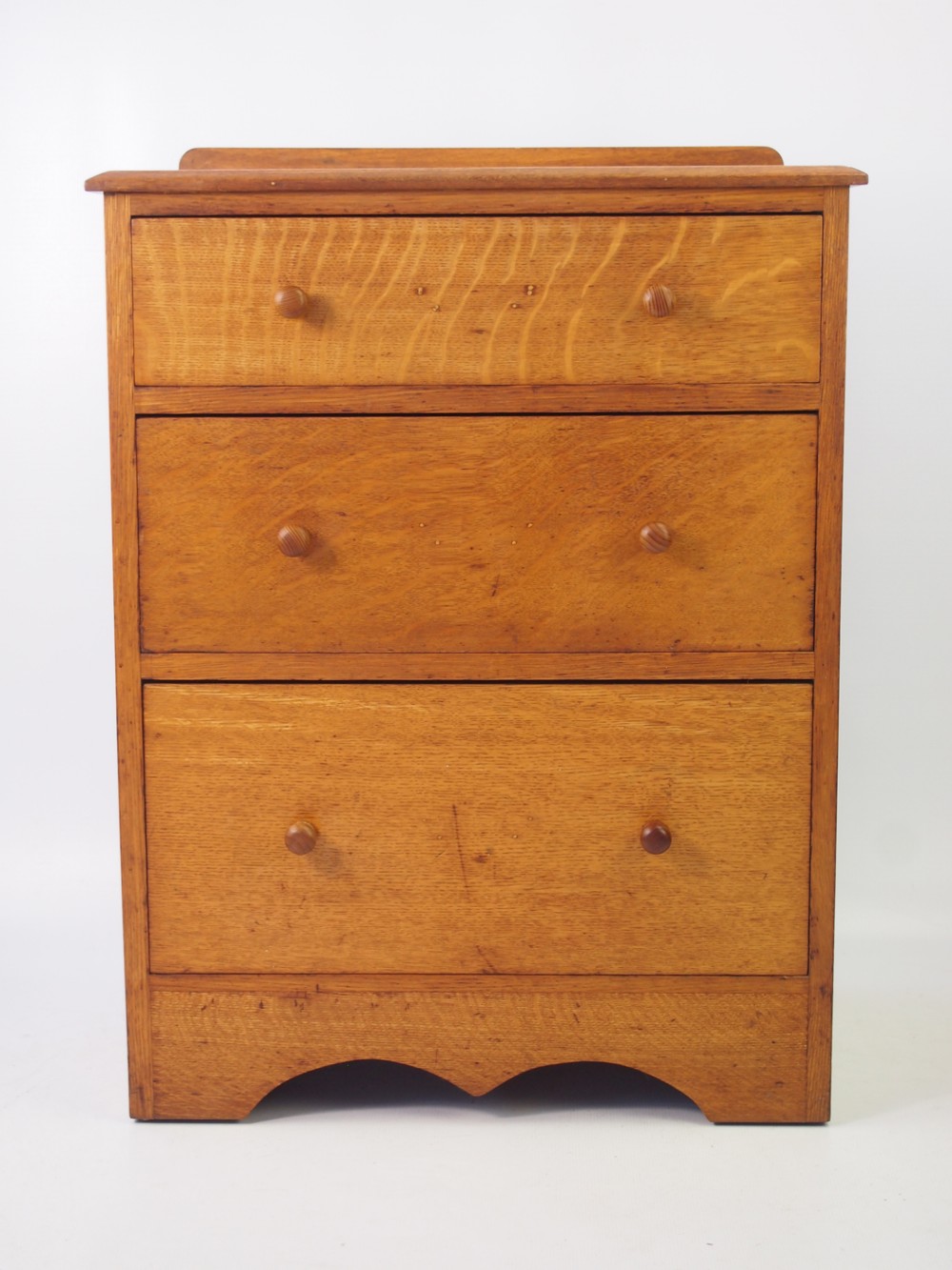 Small Edwardian Oak Chest of Drawers