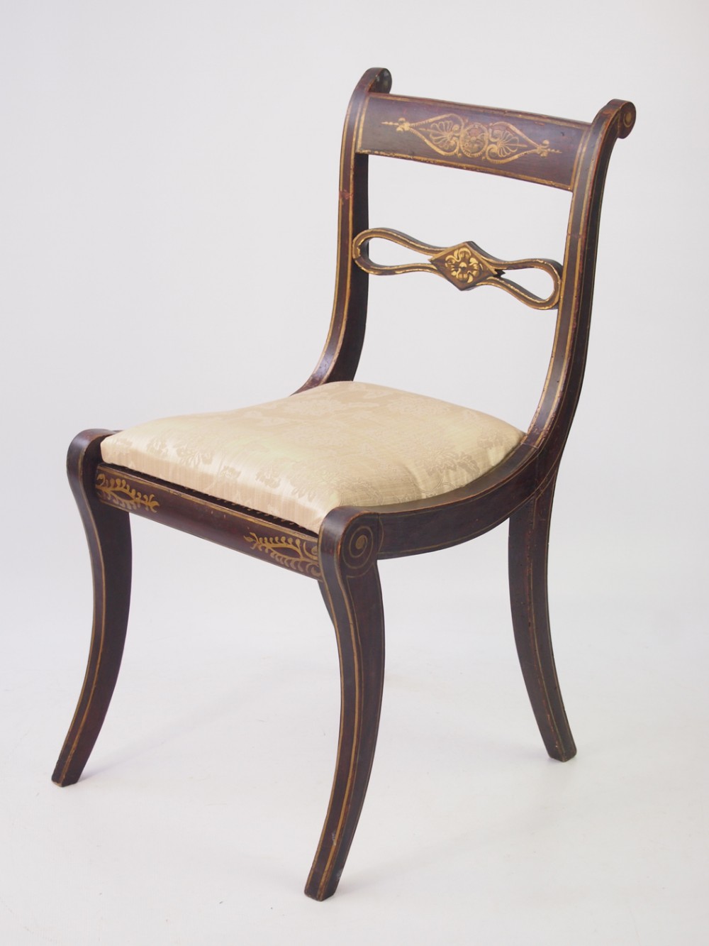 Antique Painted Regency Chair
