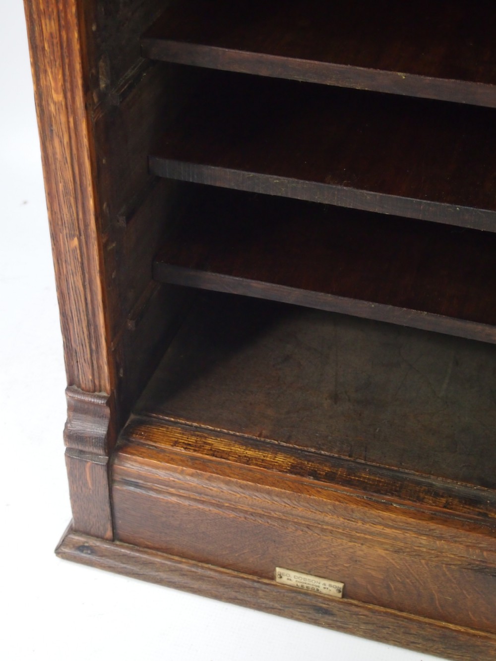 Edwardian Oak Music Cabinet View V
