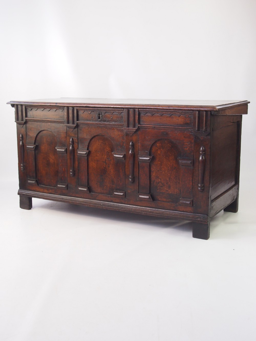 17th Century Charles II Oak Coffer