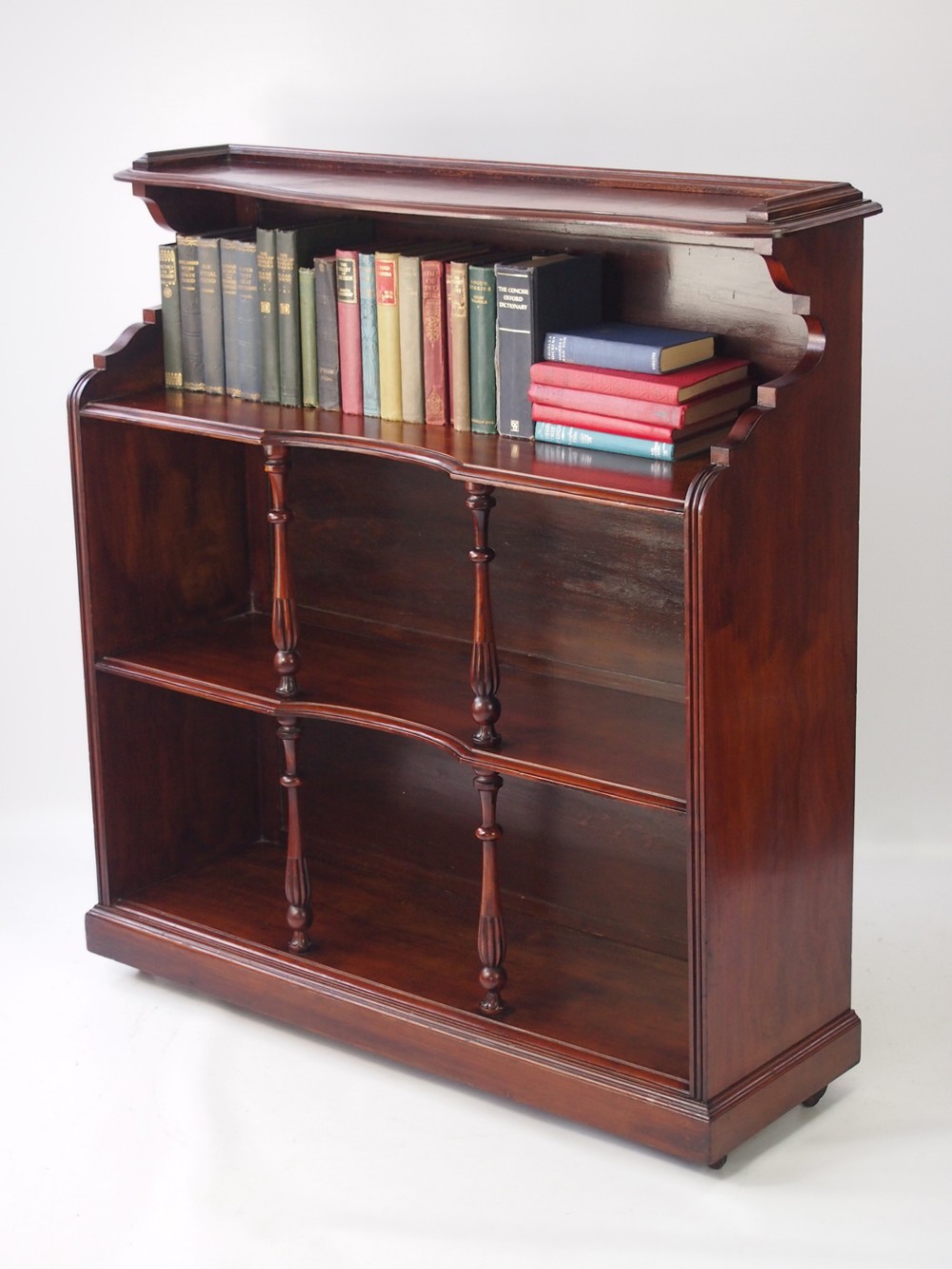 Victorian Mahogany Open Bookcase