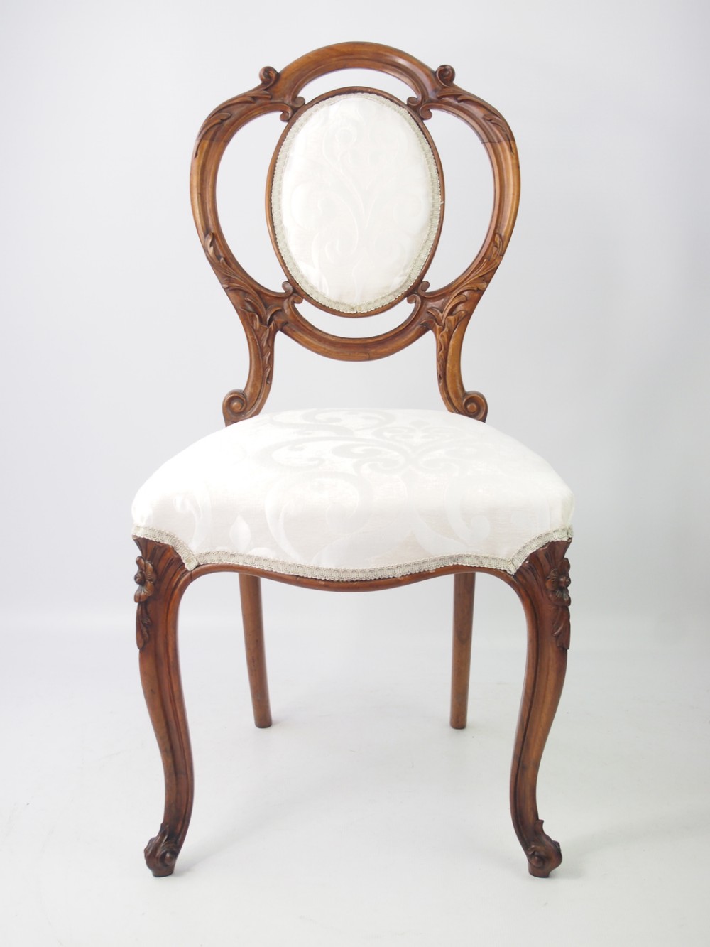 Victorian Walnut Balloon Chair