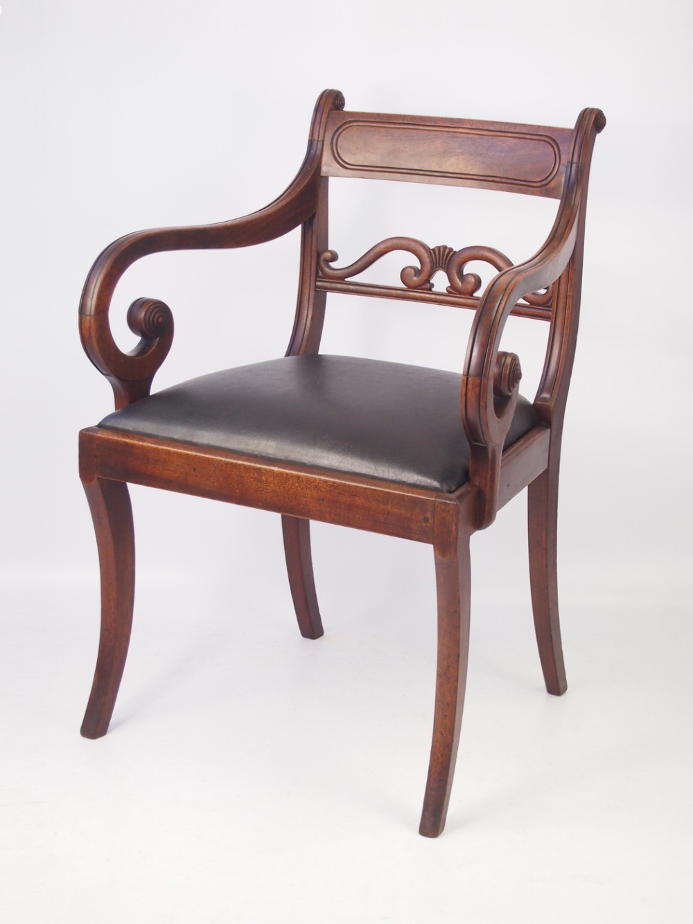 Regency Mahogany Desk Chair