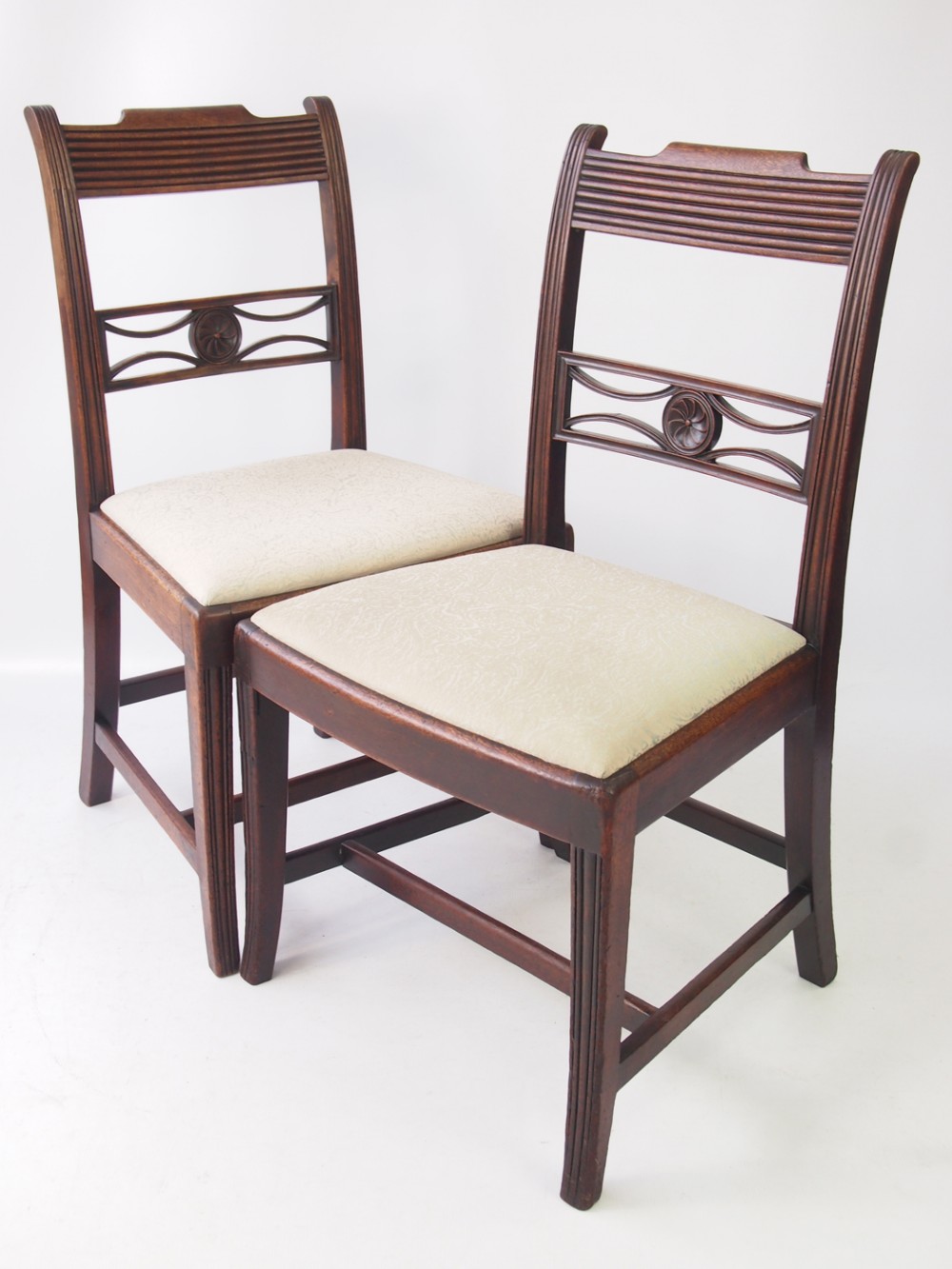 Pair Regency Mahogany Side Chairs
