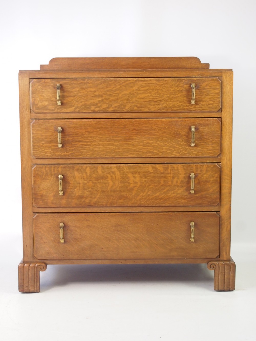 Small Art Deco Oak Chest of Drawers