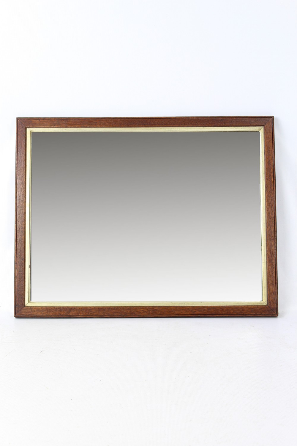 Large Edwardian Oak wall Mirror