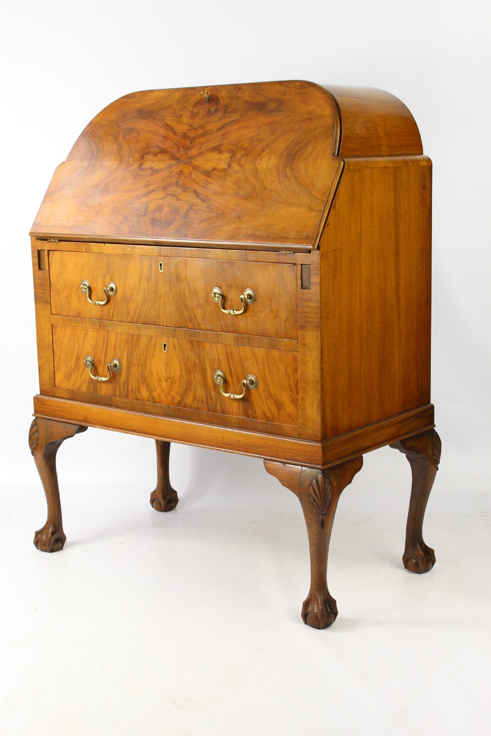 Small Art Deco Walnut Bureau