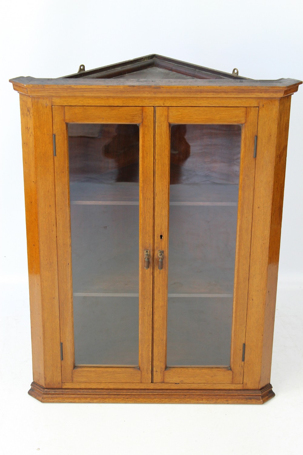 Edwardian Walnut Corner Cabinet