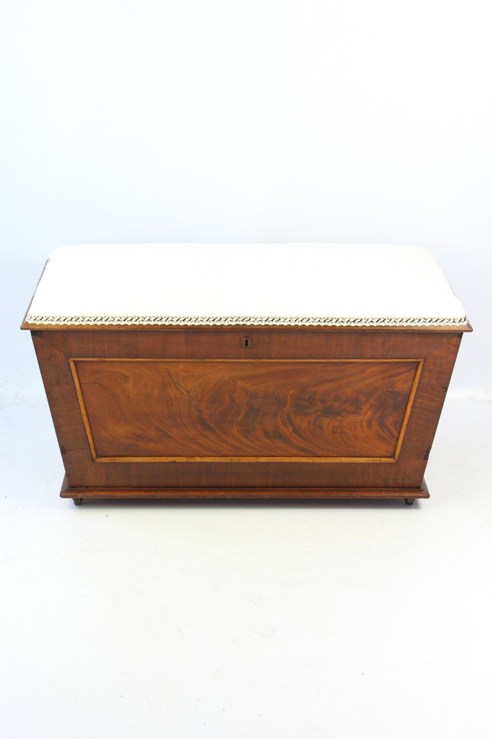 Victorian Mahogany Sarcophagus Shaped Ottoman