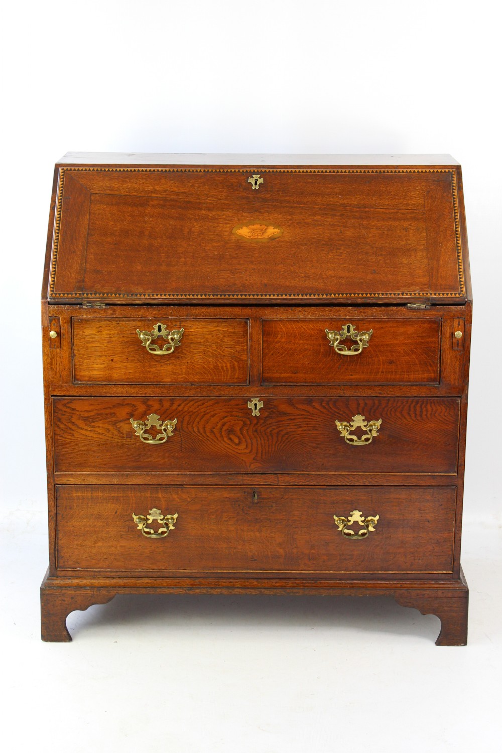 Small Antique Georgian Oak Bureau