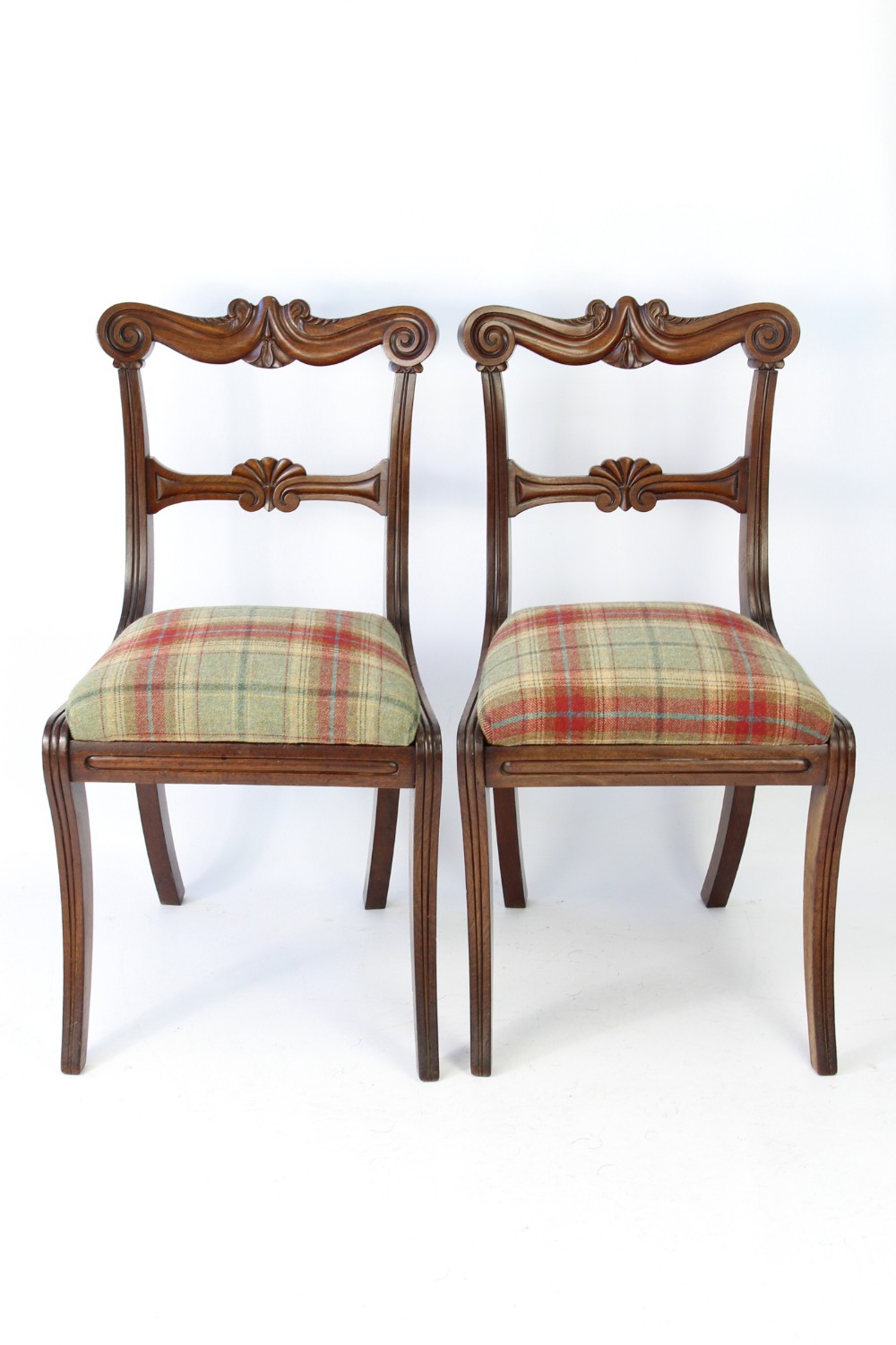 Pair William IV Mahogany Chairs