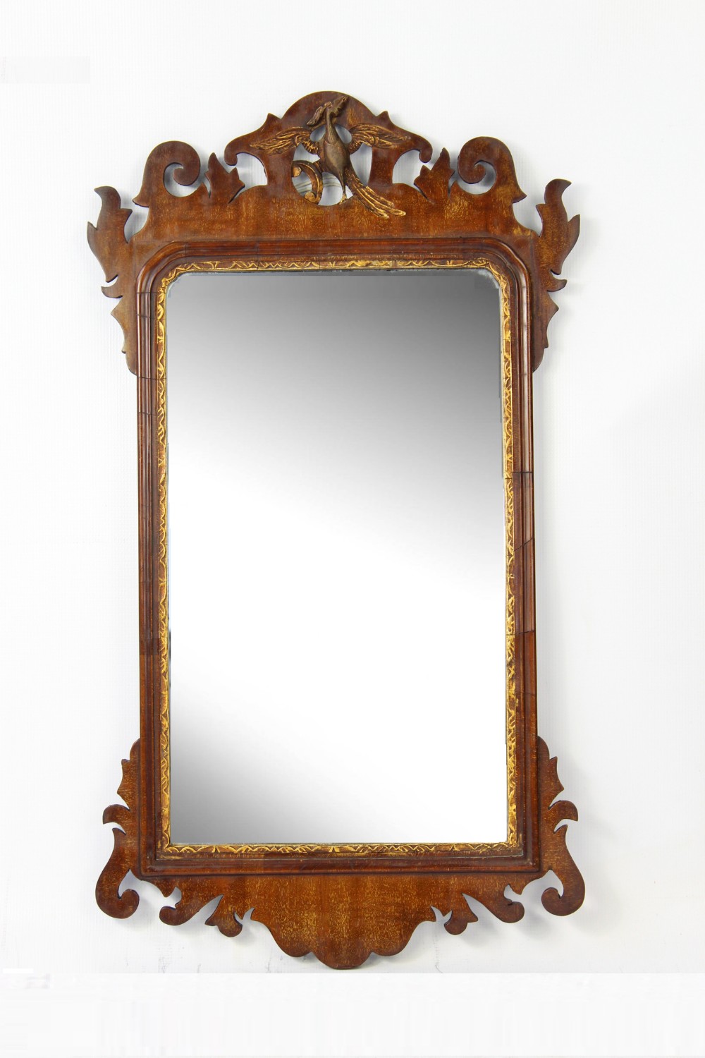 Edwardian Mahogany Chippendale Fretwork Mirror