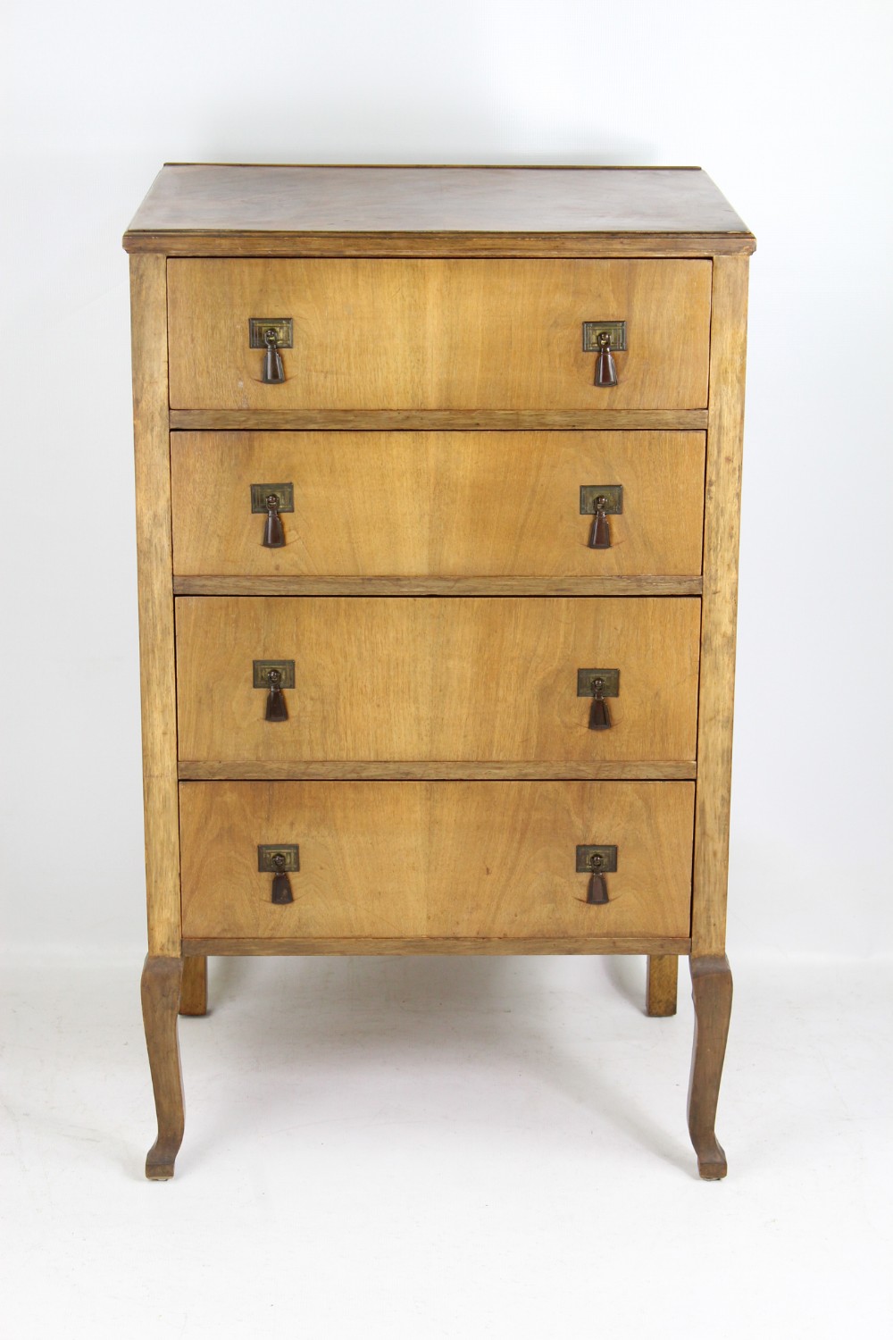 Small Art Deco Walnut Chest of Drawers