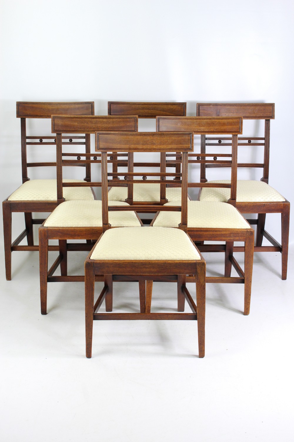 Set 6 Regency Mahogany Dining Chairs