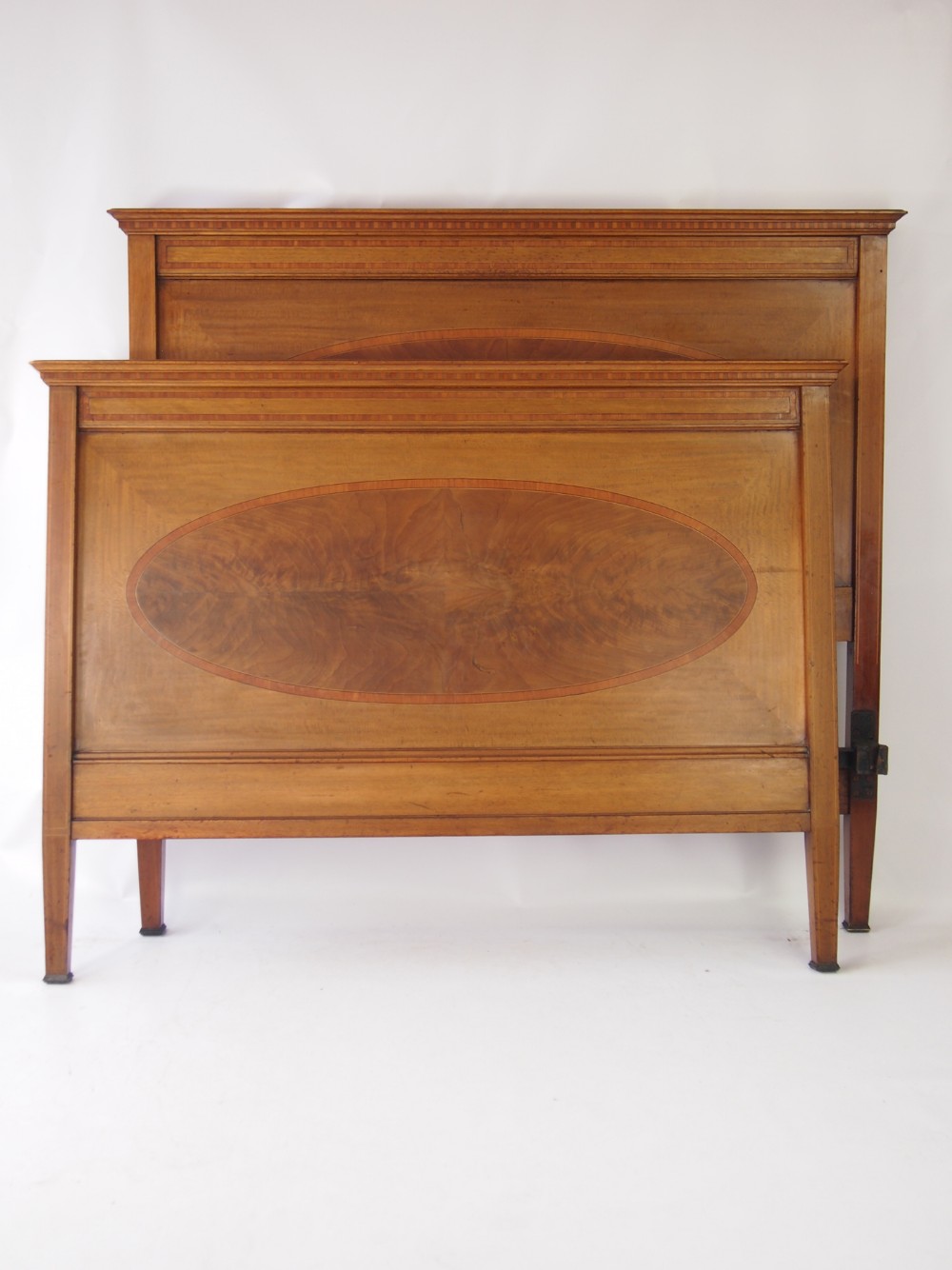 Victorian Mahogany & Inlaid Double Bed