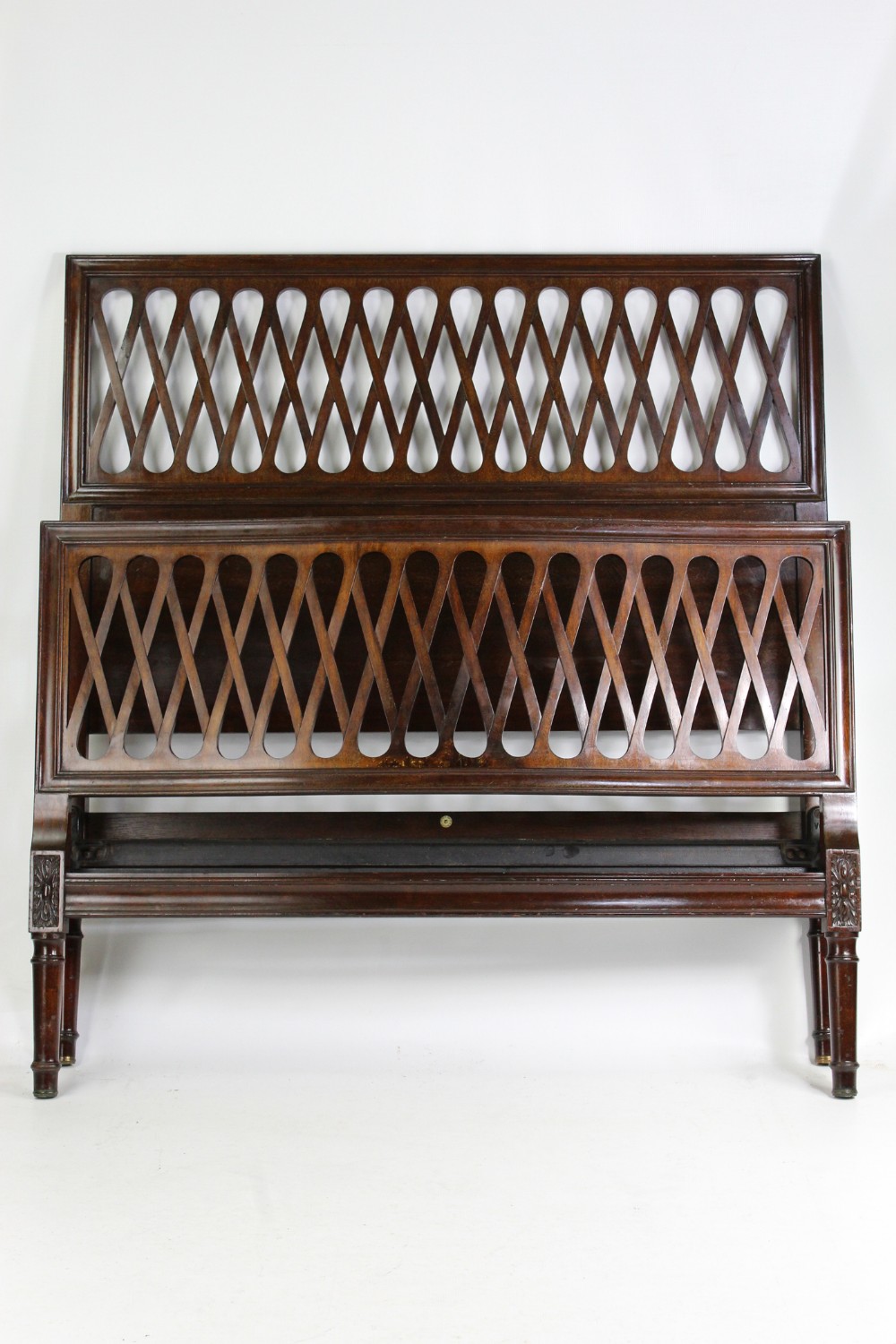 Heals Edwardian Mahogany Small Double Bed (4FT)