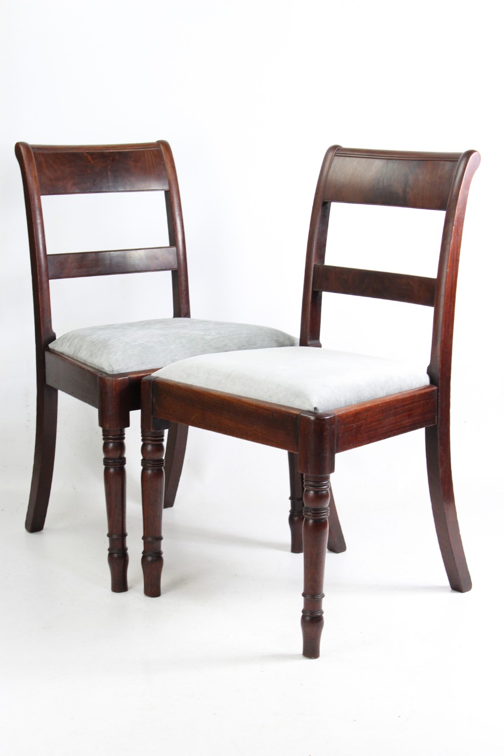 Pair Regency Mahogany Side Chairs
