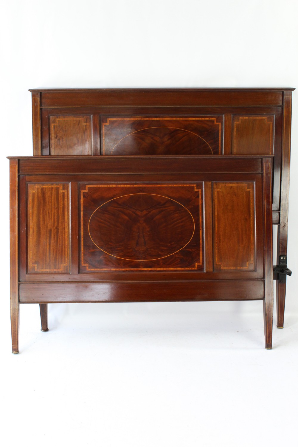 Victorian Mahogany & Inlaid Double Bed