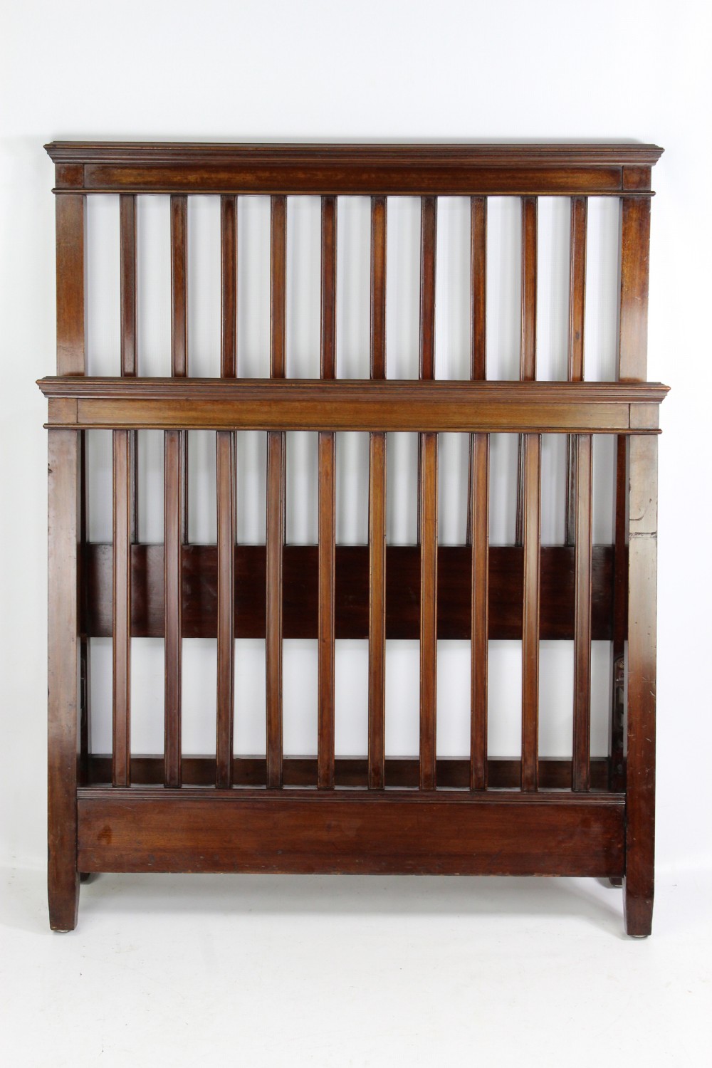 Antique Edwardian Single Mahogany Bed by Warings