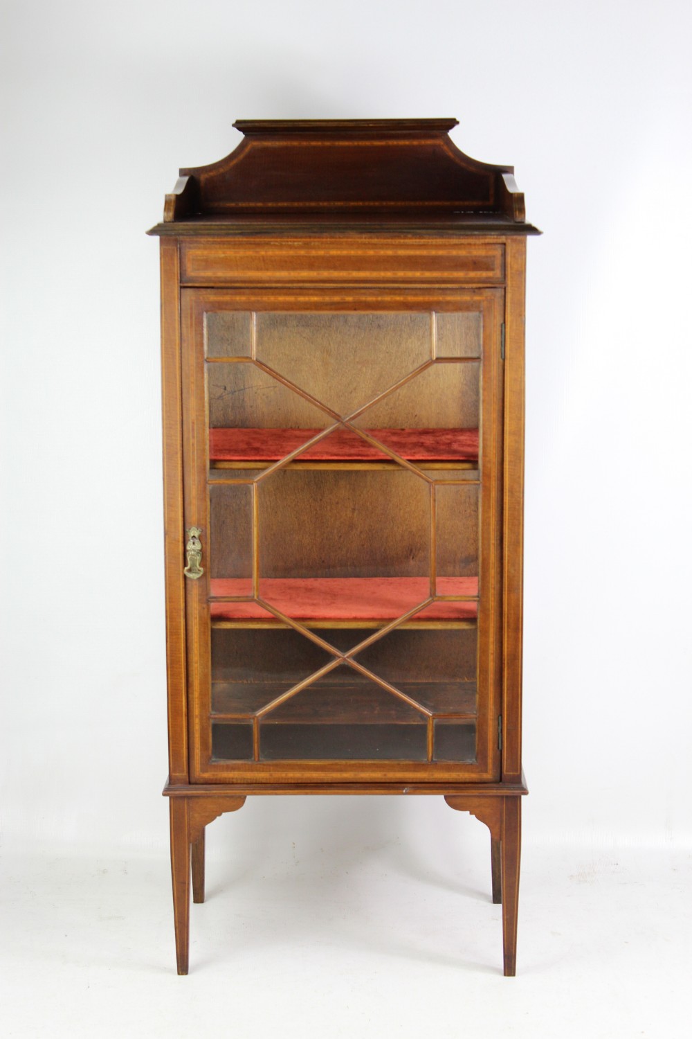 Edwardian Mahogany Inlaid Display Cabinet