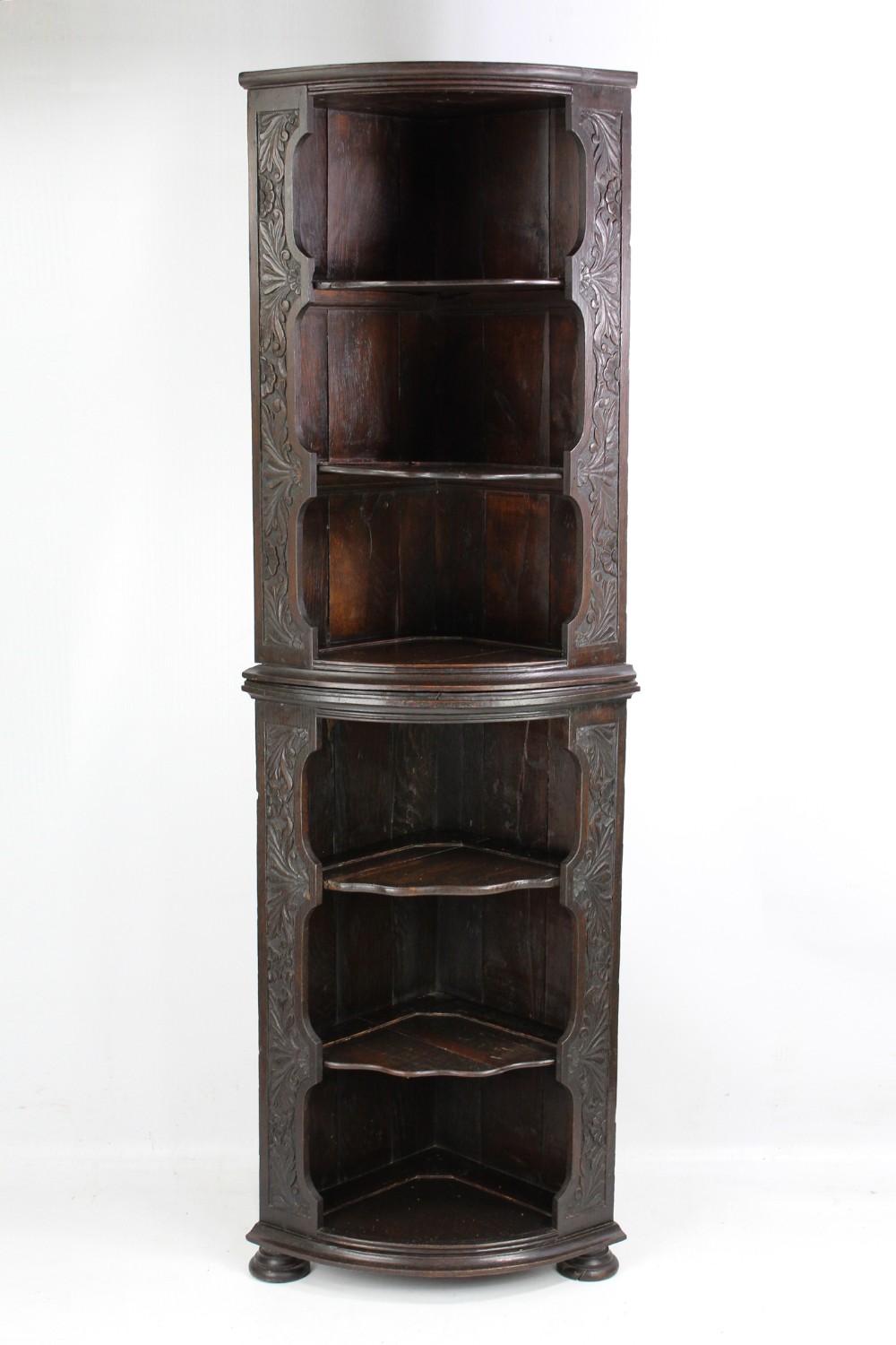 Victorian Gothic Oak Standing 6FT Corner Unit