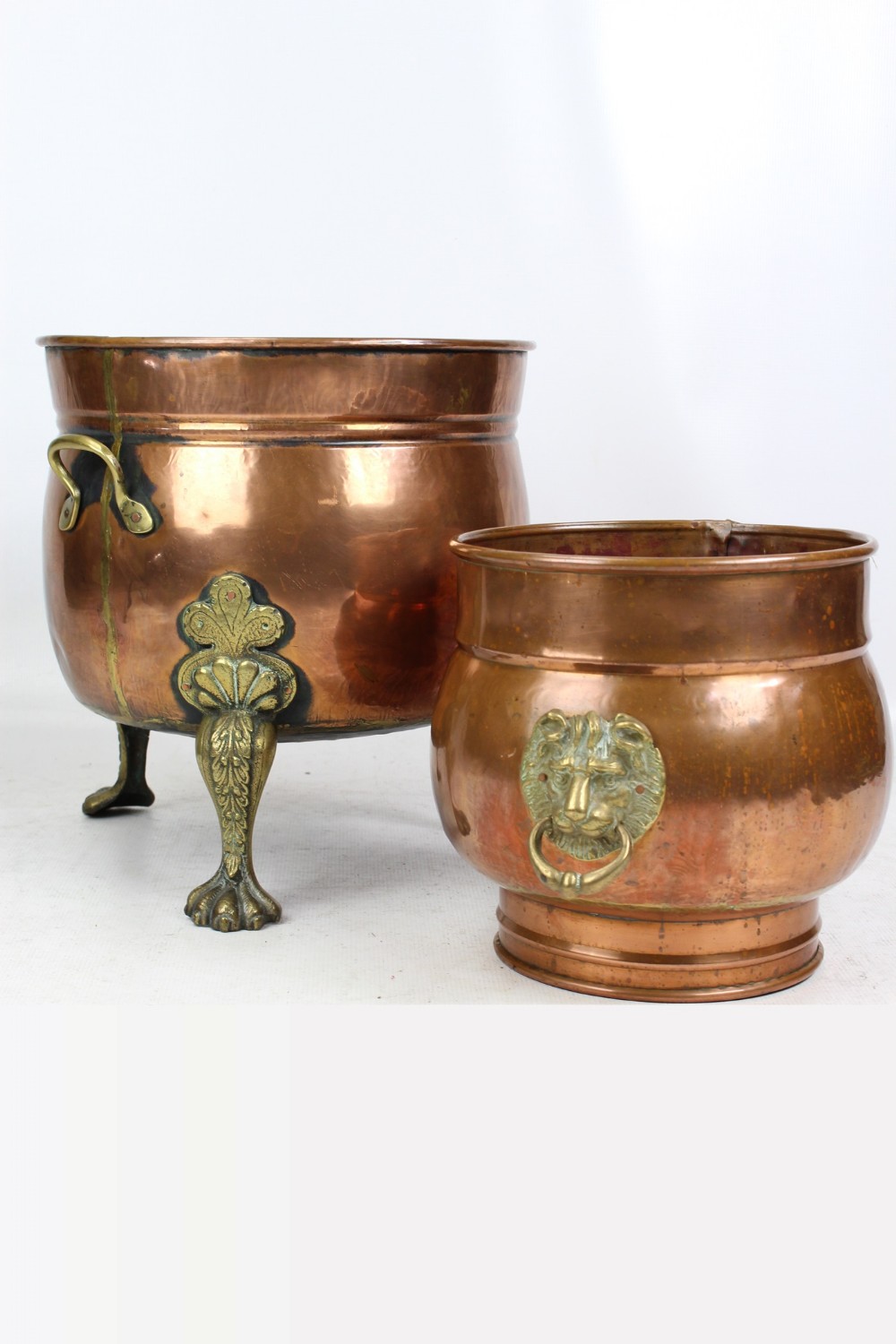 Copper & Brass Log Bin & Kindling Bucket