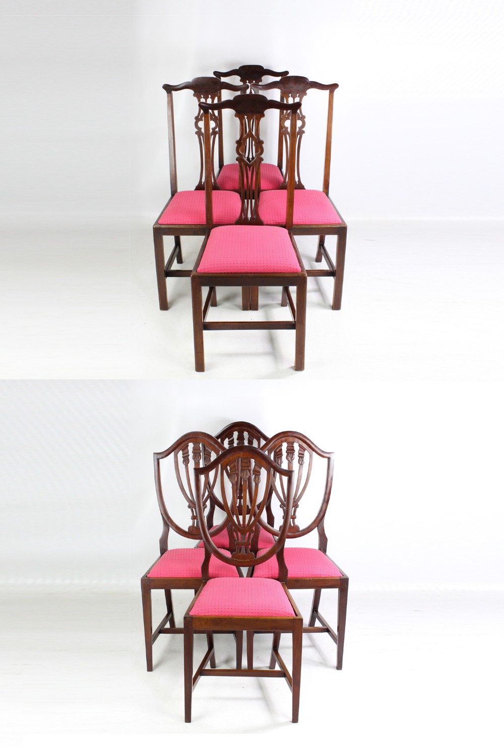 Harlequin Set of 8 Edwardian Mahogany Dining Chairs
