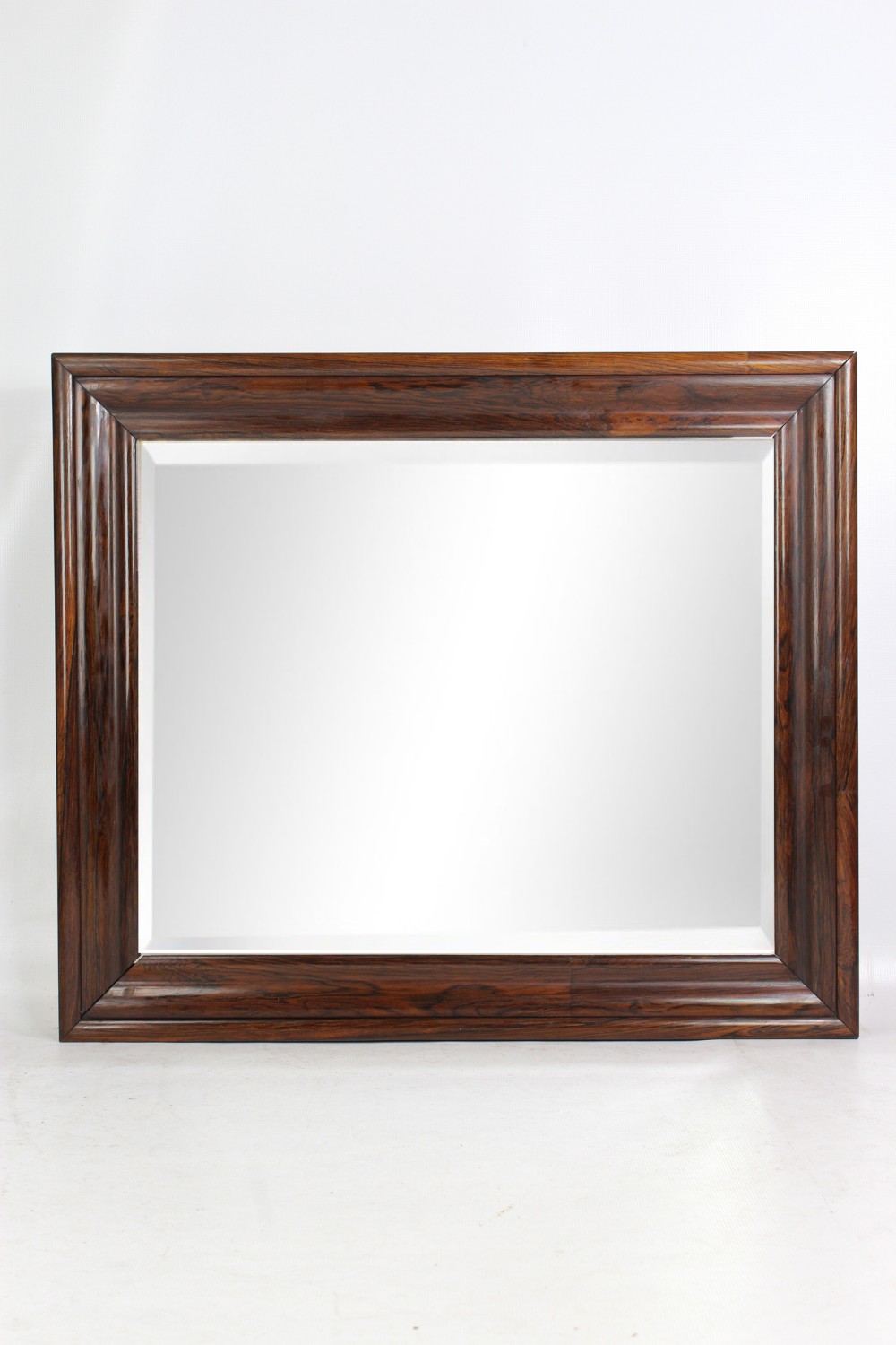 Large Victorian Rosewood Wall Mirror or Overmantle (Overmantel)