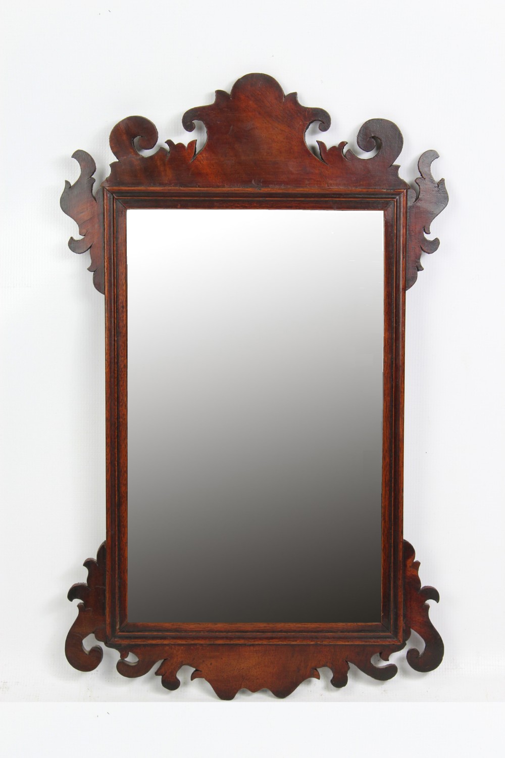 Small Georgian Mahogany Fretwork Mirror 18th Century George III Pier Glass