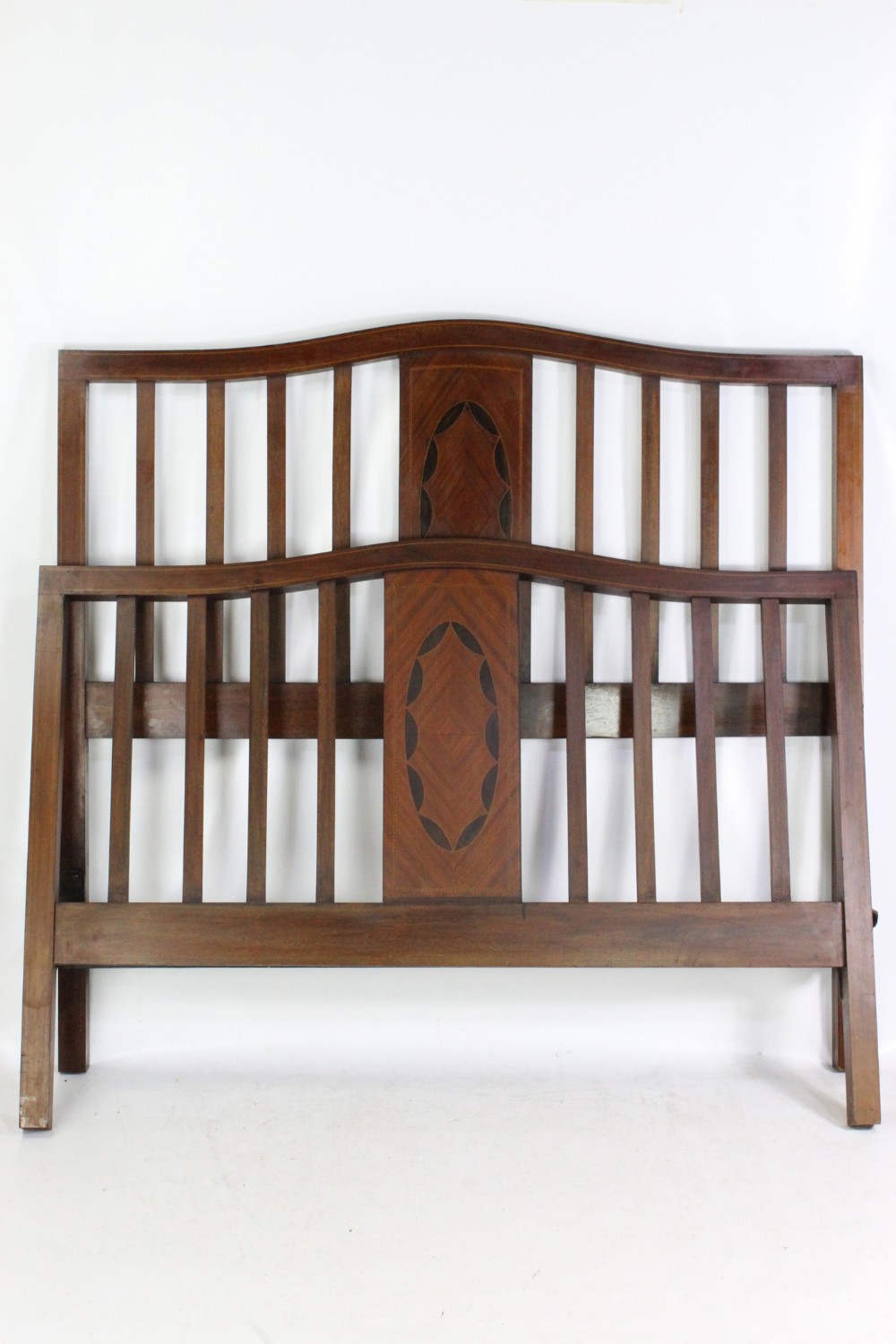 Edwardian Mahogany & Inlaid Double Bed