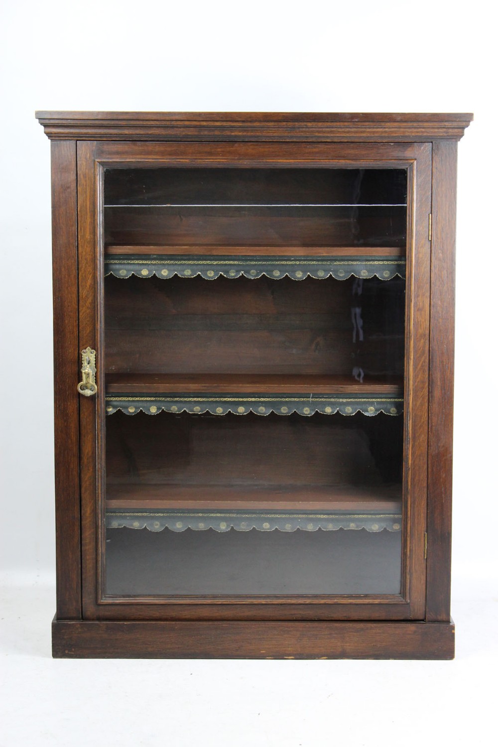 Victorian Oak Bookcase 19th Century Pier Display Cabinet