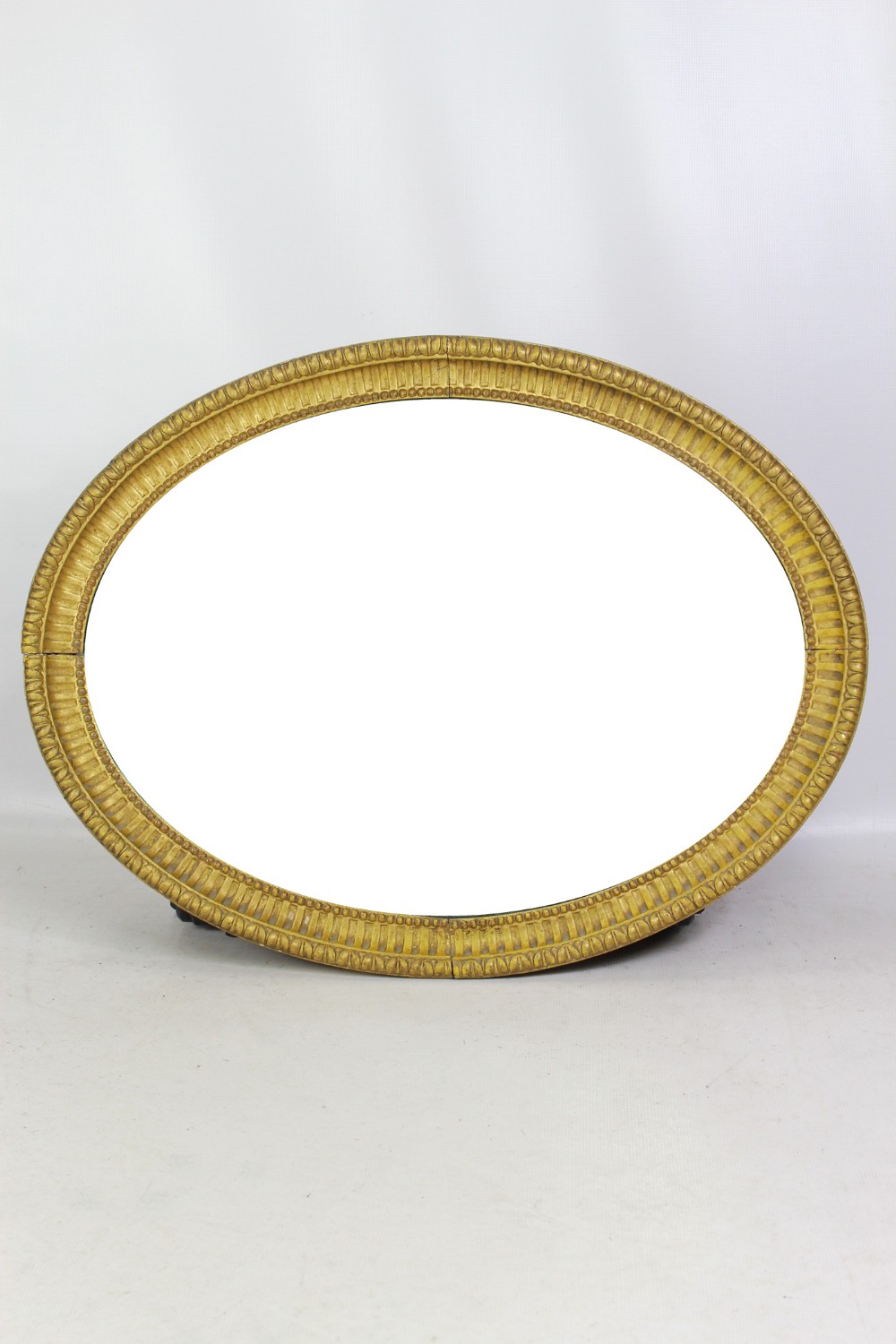 19th Century English Giltwood Oval Mirror