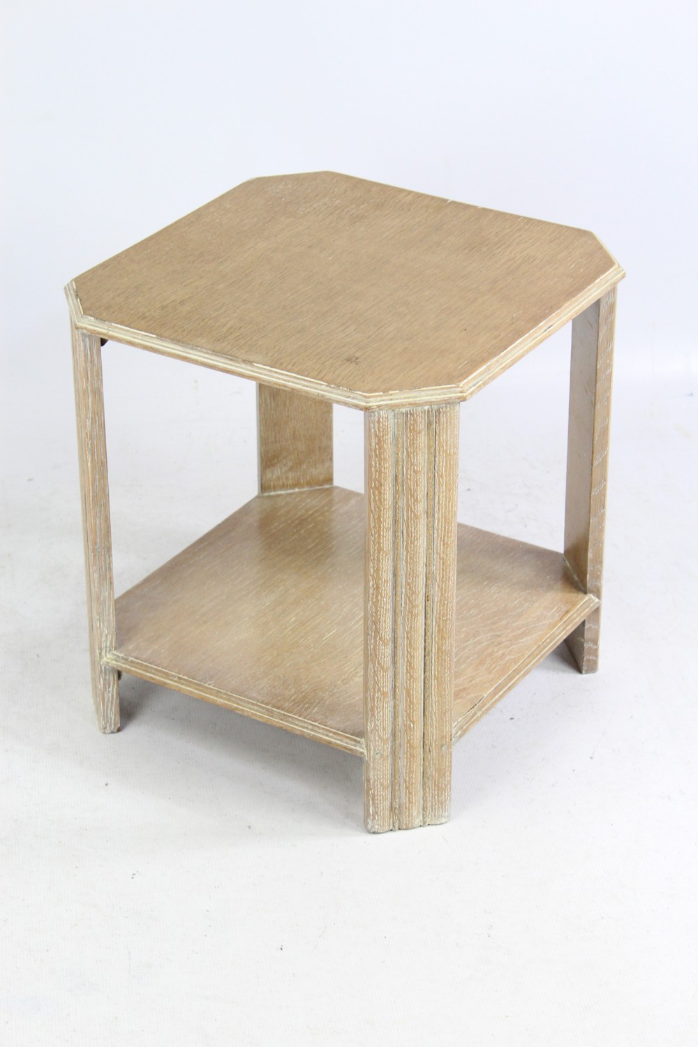 Small Limed Oak Art Deco Coffee Table Heals Style