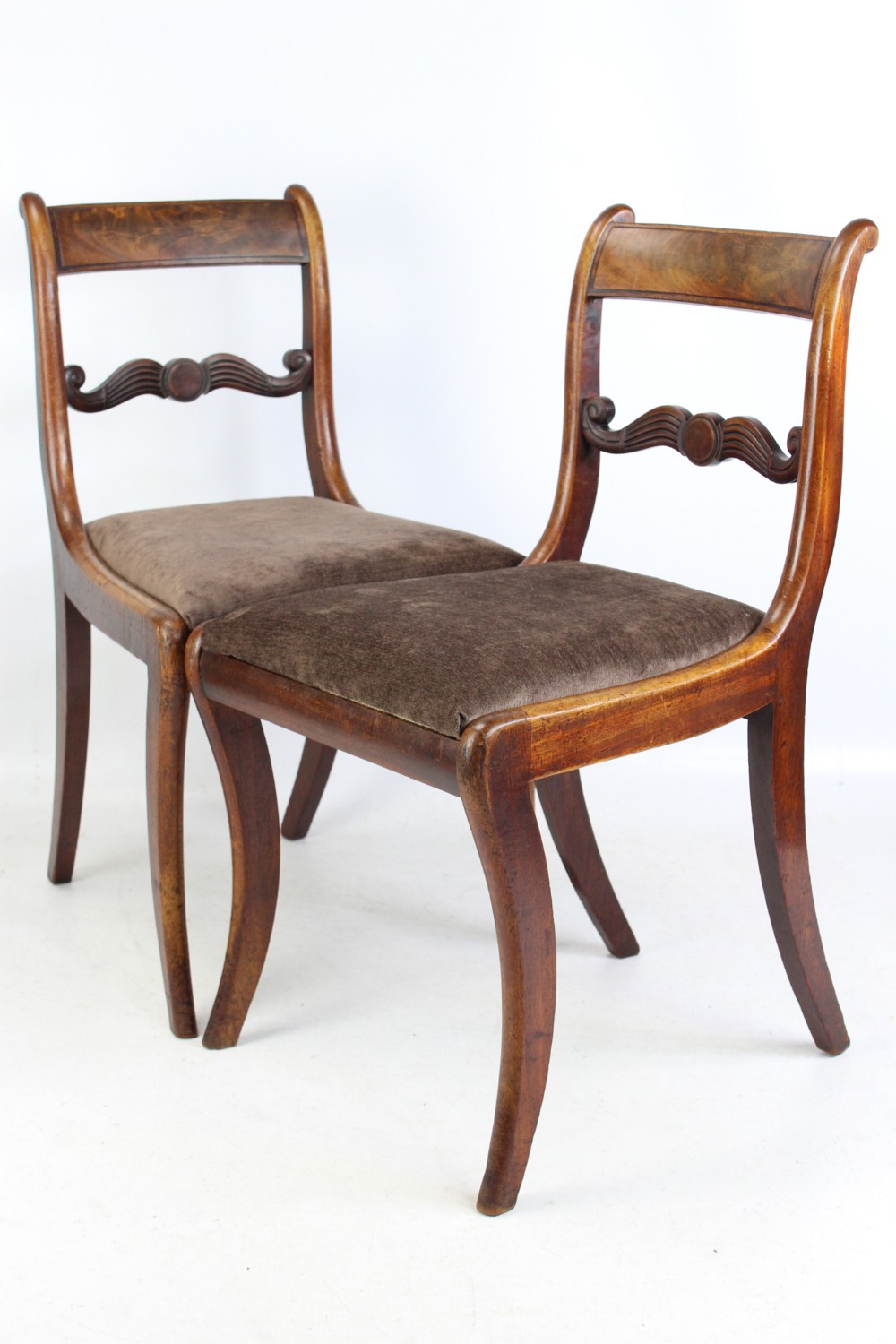 Pair of Antique Regency Mahogany Chairs